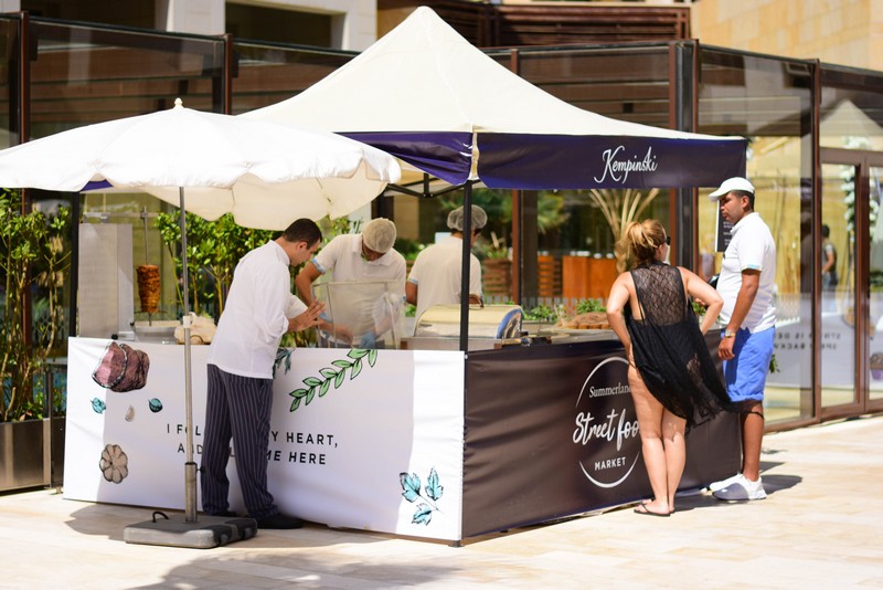 Lunch by the pool at Kempinski Summerland Hotel & Resort